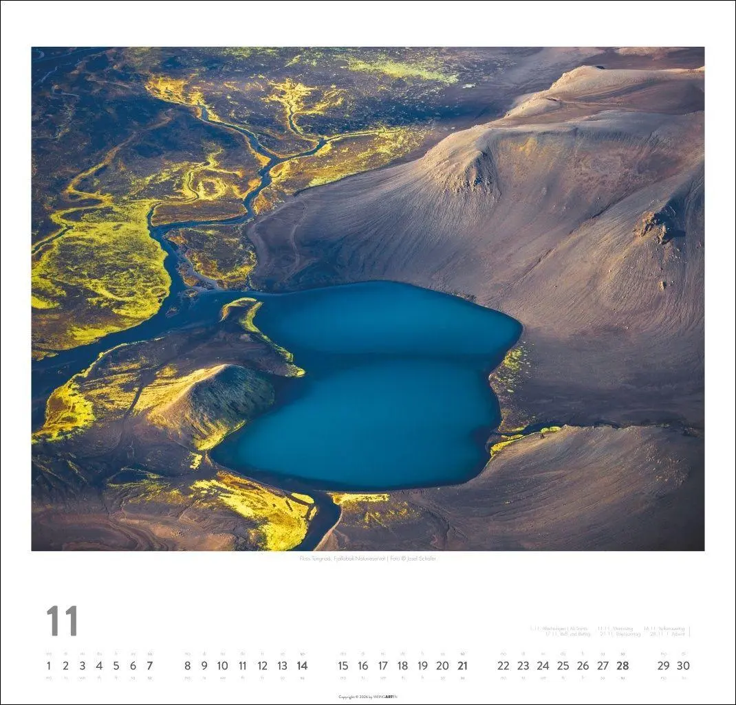 Bild: 9783839904534 | Island Kalender 2027 - Insel aus Feuer und Eis | Josef Schäfer | 14 S.