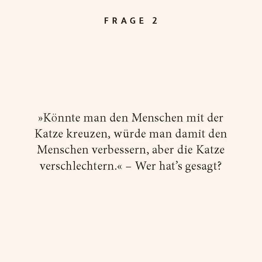 Bild: 9783899784534 | Katzen-Quiz | 100 Fragen und Antworten | Peter Glaser | Taschenbuch