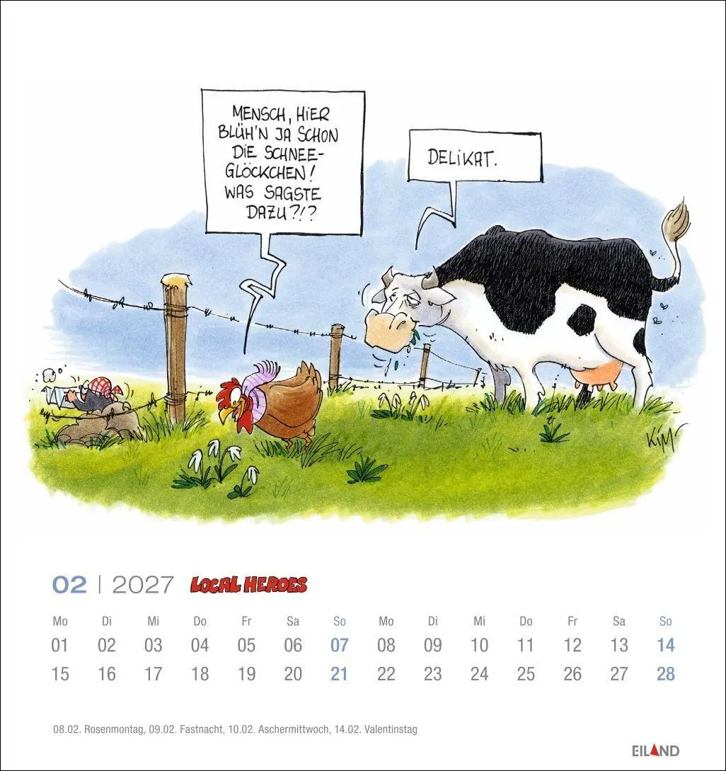 Bild: 9783964024534 | Local Heroes Postkartenkalender 2027 - Vom Leben hinter´m Deich | 2027