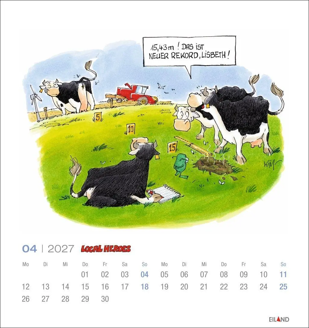 Bild: 9783964024534 | Local Heroes Postkartenkalender 2027 - Vom Leben hinter´m Deich | 2027