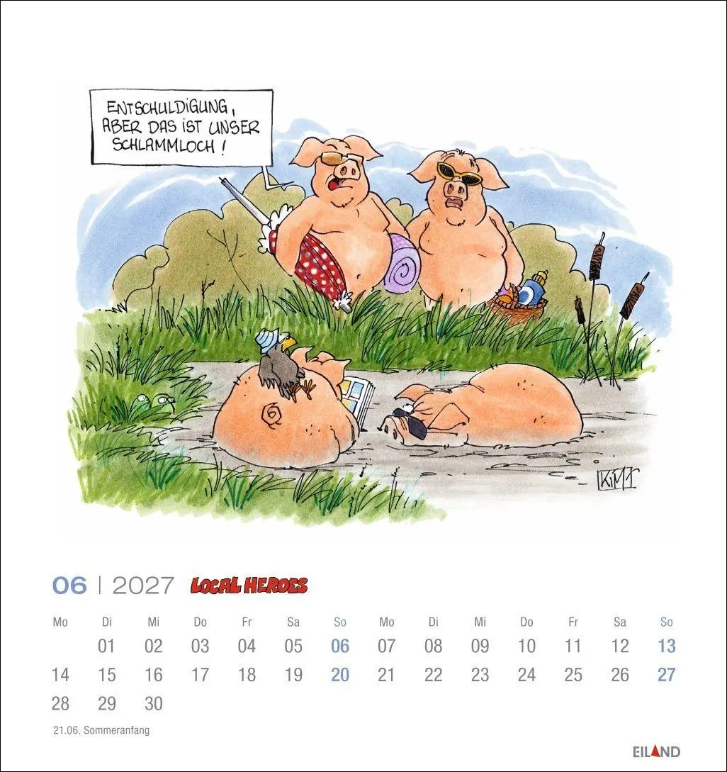 Bild: 9783964024534 | Local Heroes Postkartenkalender 2027 - Vom Leben hinter´m Deich | 2027