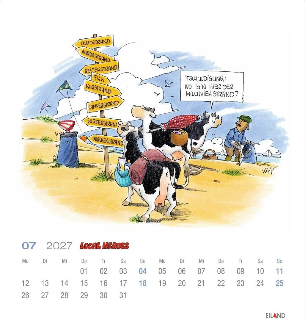Bild: 9783964024534 | Local Heroes Postkartenkalender 2027 - Vom Leben hinter´m Deich | 2027