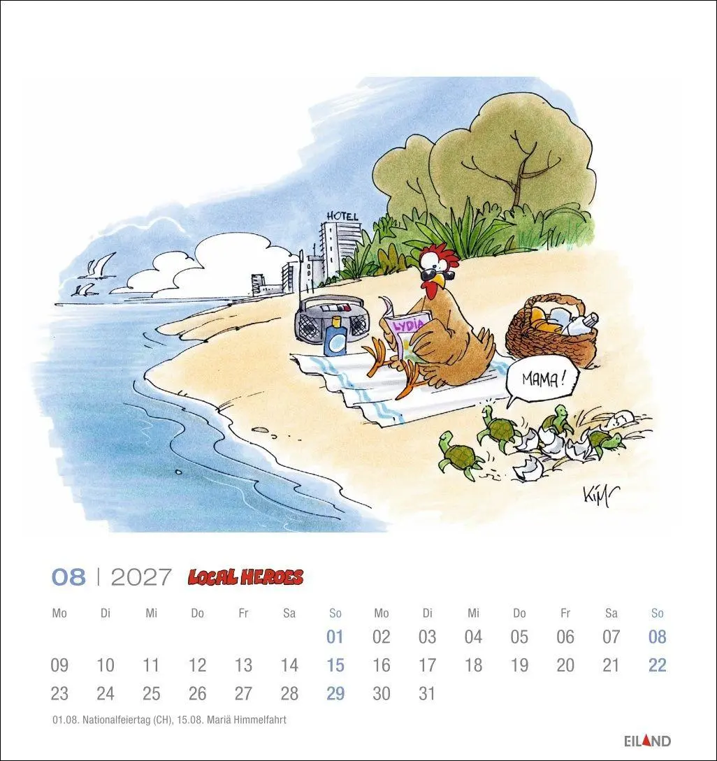 Bild: 9783964024534 | Local Heroes Postkartenkalender 2027 - Vom Leben hinter´m Deich | 2027