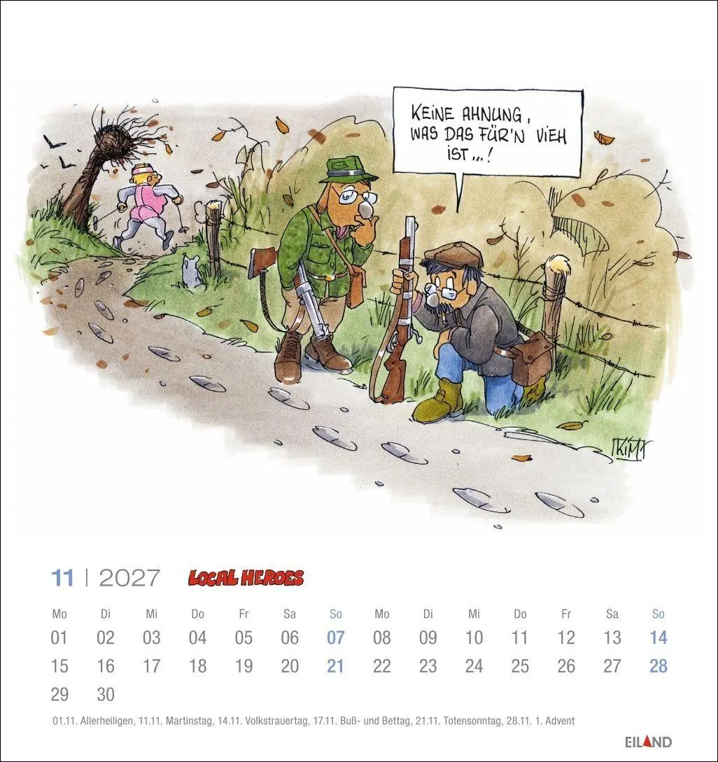 Bild: 9783964024534 | Local Heroes Postkartenkalender 2027 - Vom Leben hinter´m Deich | 2027