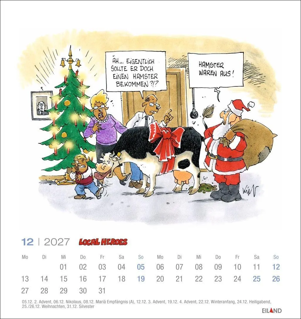 Bild: 9783964024534 | Local Heroes Postkartenkalender 2027 - Vom Leben hinter´m Deich | 2027