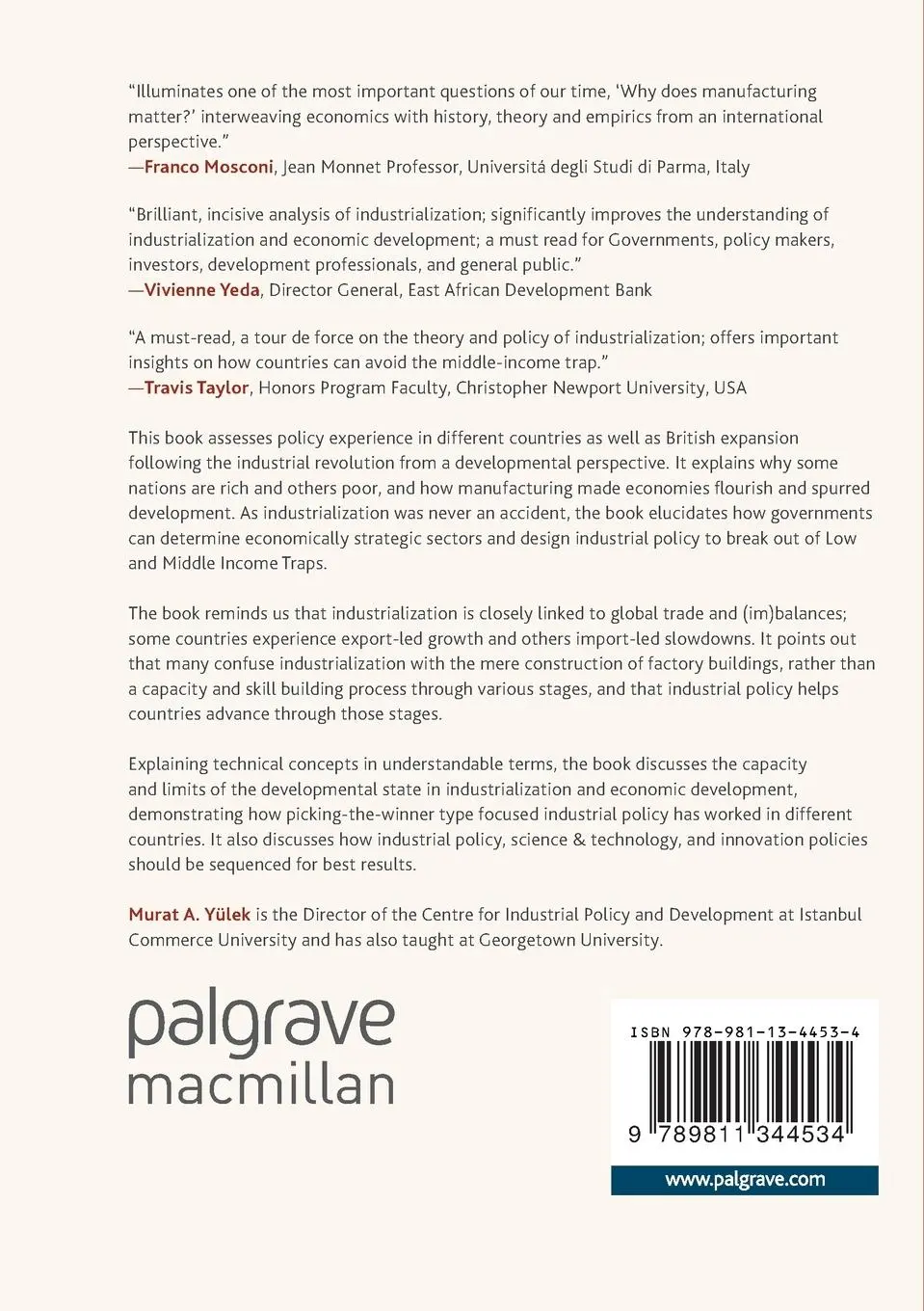 Rückseite: 9789811344534 | How Nations Succeed: Manufacturing, Trade, Industrial Policy, and...