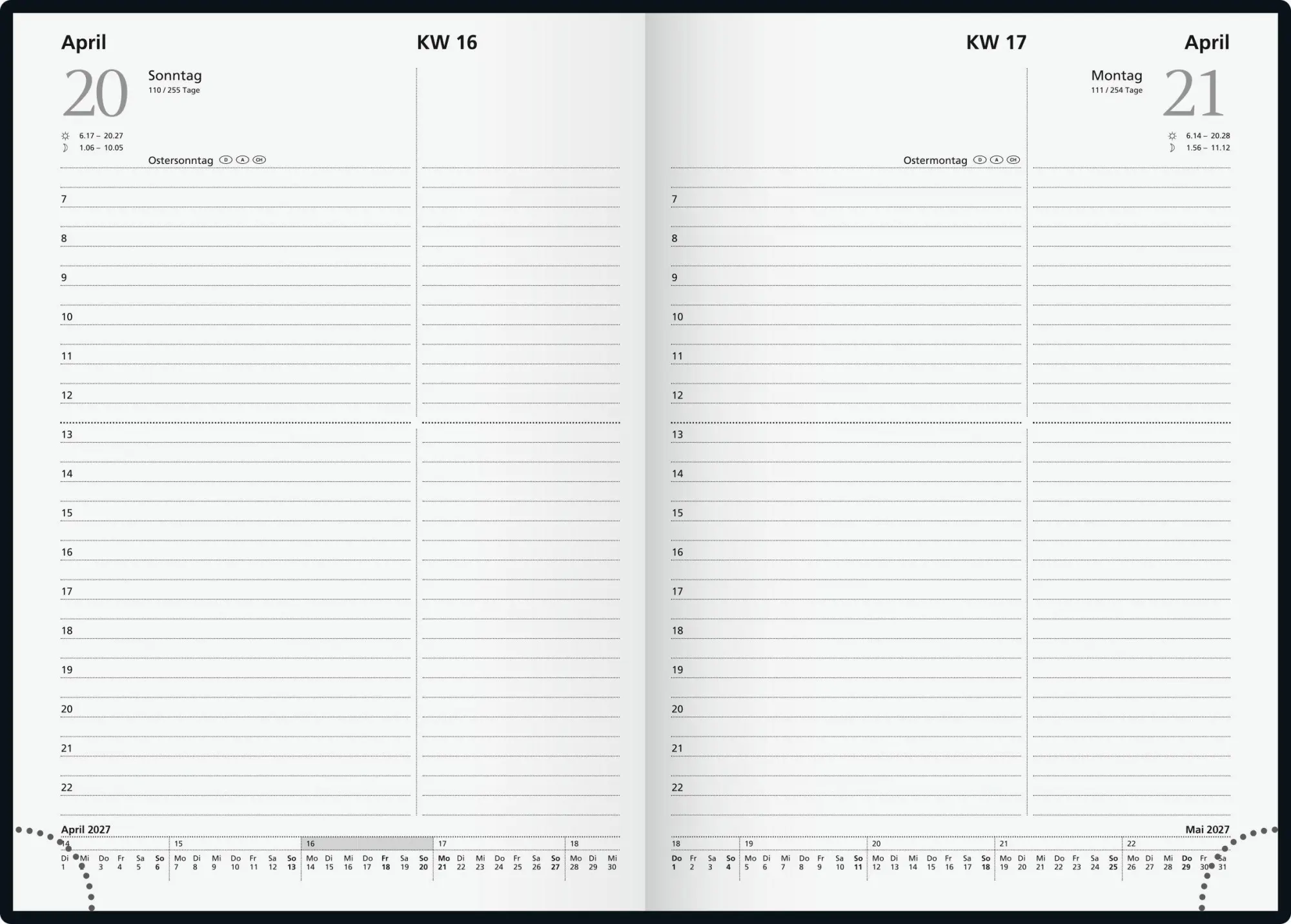 Bild: 4003273794634 | rido/idé 7021812807 Buchkalender Mod. Chefplaner 2027 "Carbon" A5,...
