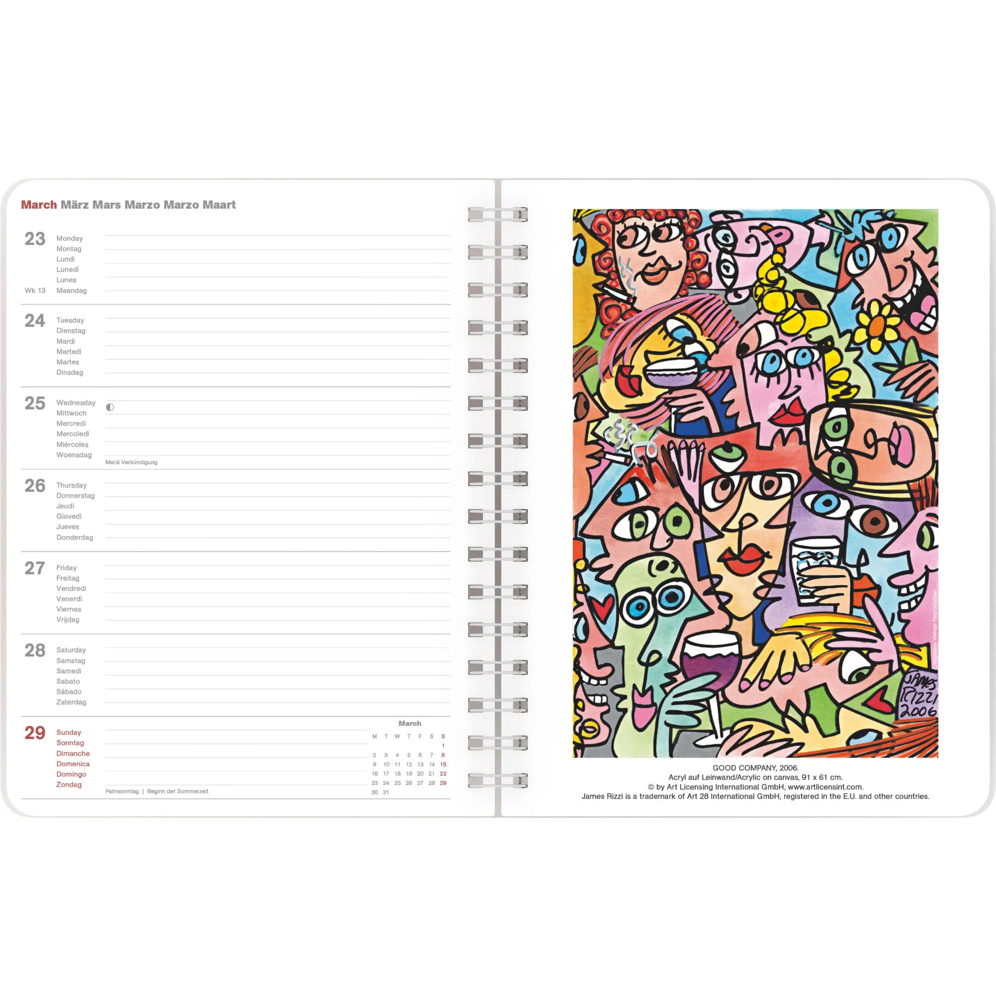 Bild: 4069095004634 | James Rizzi 2026 - Diary - Buchkalender - Taschenkalender -...