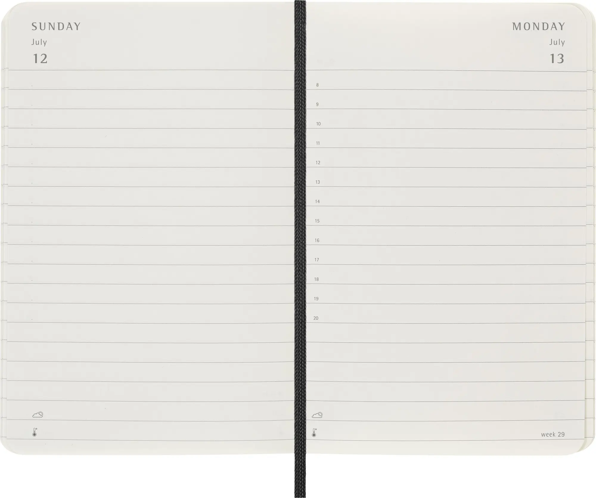 Bild: 8056999274634 | Moleskine 12 Monate Tagesnotizkalender 2026, P/A6, 1 Tag = 1 Seite,...