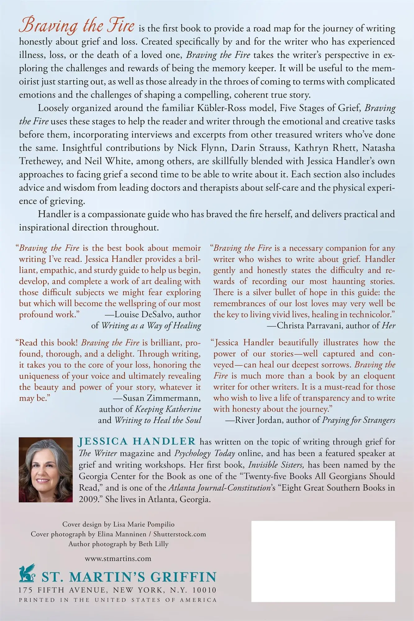 Rückseite: 9781250014634 | BRAVING THE FIRE | Jessica Handler | Taschenbuch | Englisch | 2013