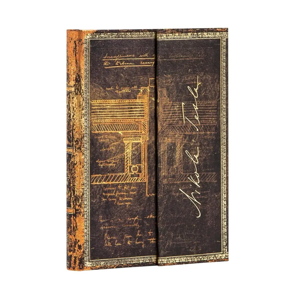 Bild: 9781439754634 | Notizbuch Tesla, Skizze einer Turbine Mini Liniert | Buch | 2019