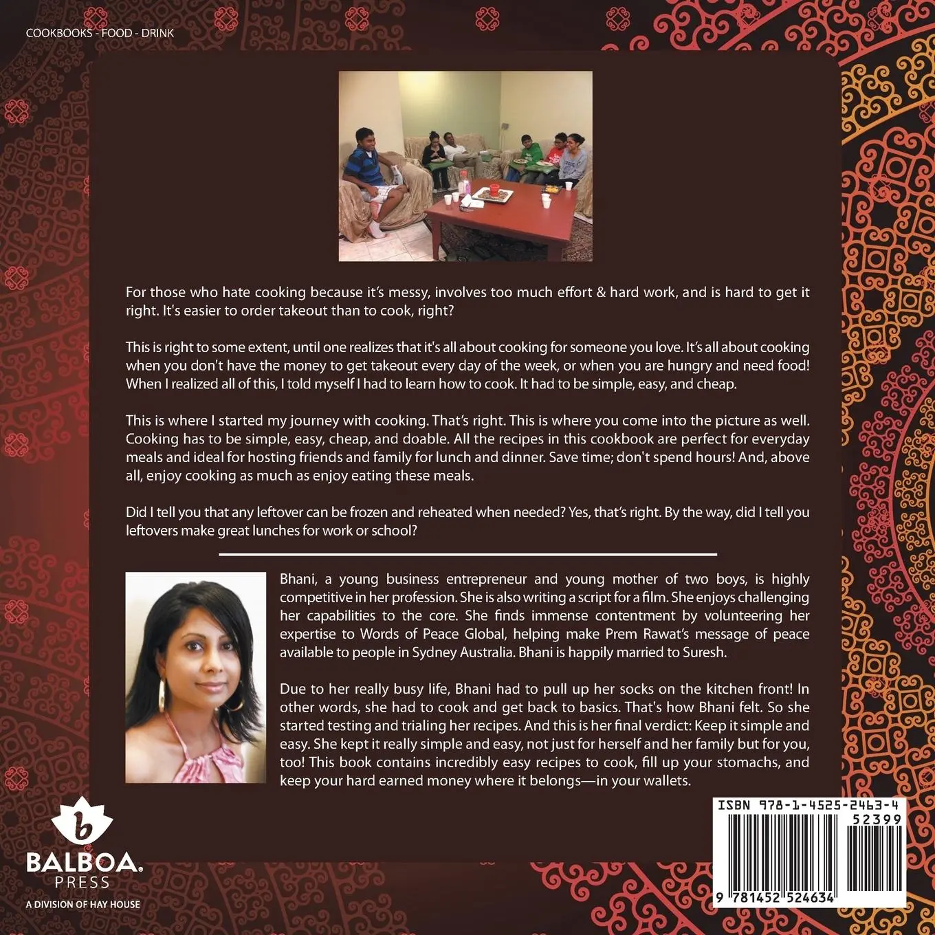 Rückseite: 9781452524634 | Simple and Easy | Indian Cooking | Bhani Mani | Taschenbuch | Englisch