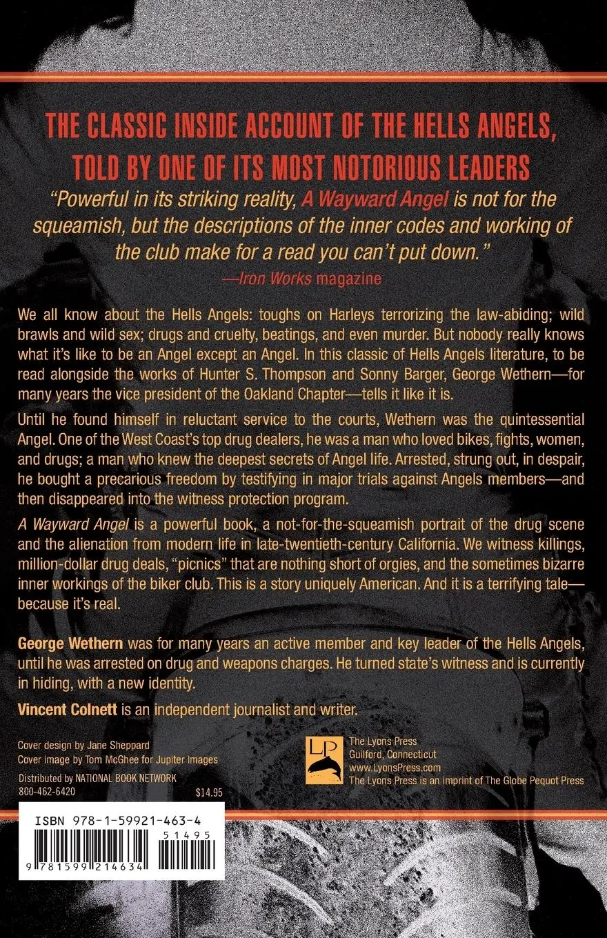 Rückseite: 9781599214634 | Wayward Angel | The Full Story Of The Hells Angels | Wethern (u. a.)