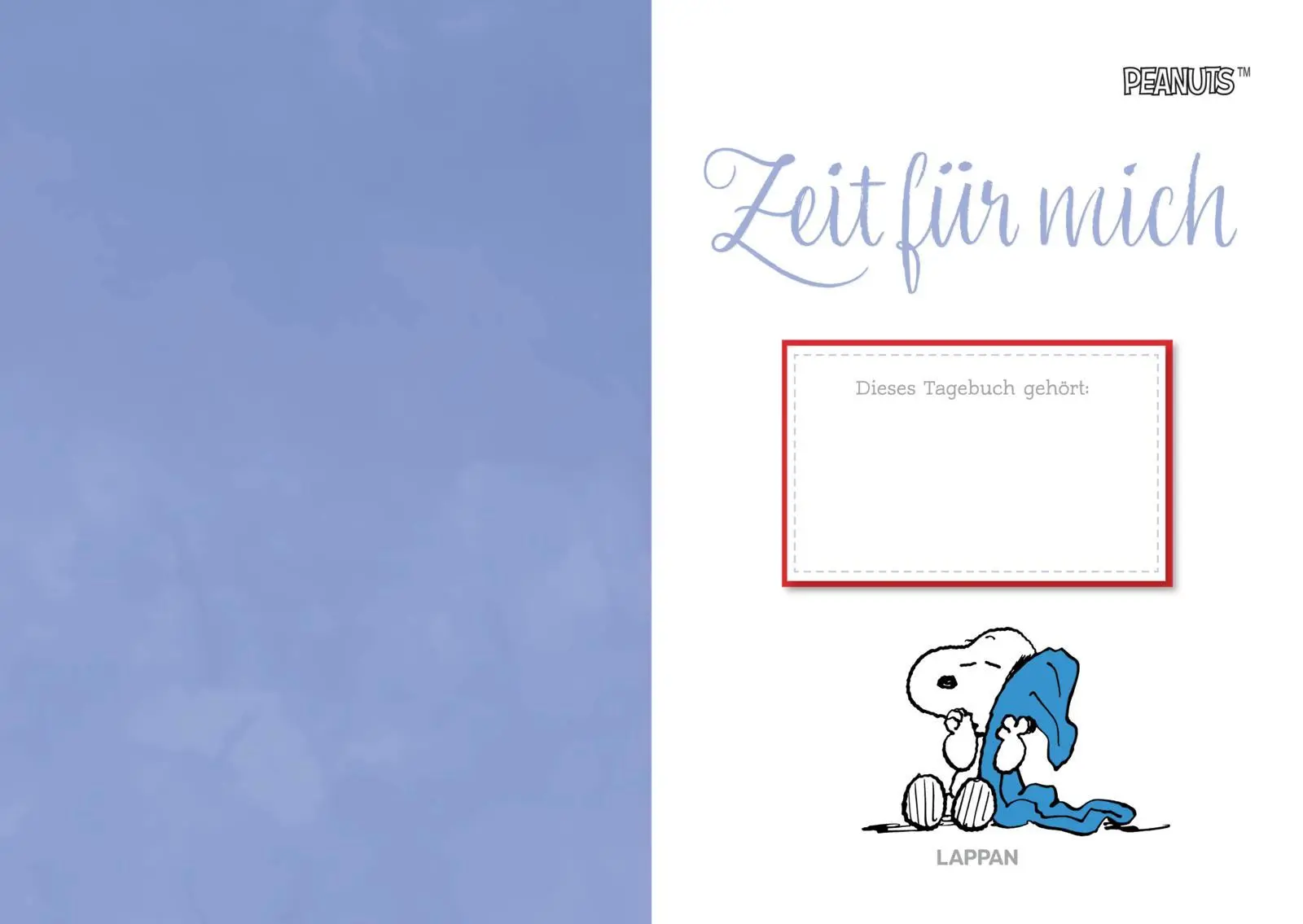 Bild: 9783830364634 | Peanuts Geschenkbuch: Zeit für mich | Tagebuch | Charles M. Schulz