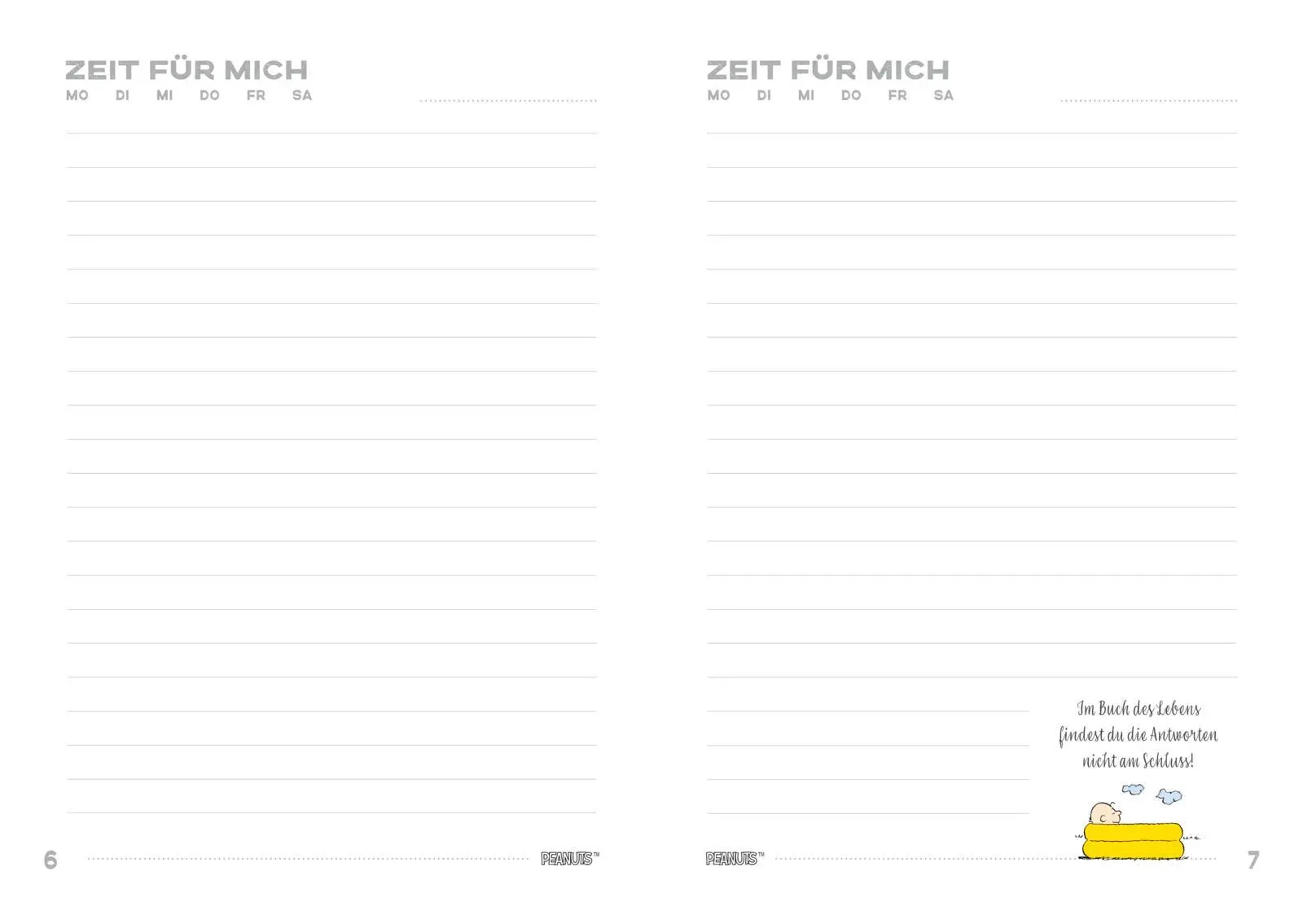 Bild: 9783830364634 | Peanuts Geschenkbuch: Zeit für mich | Tagebuch | Charles M. Schulz