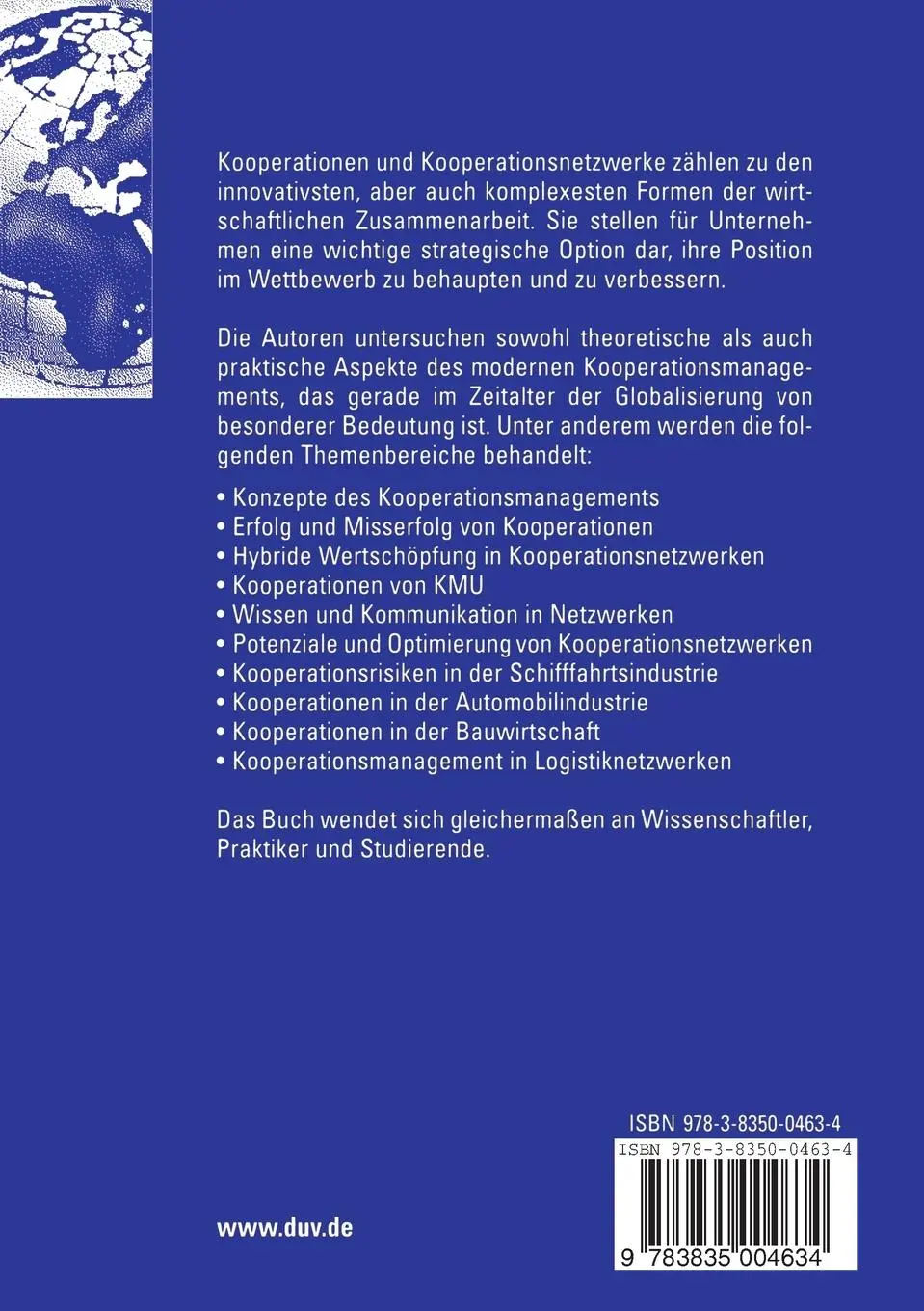 Rückseite: 9783835004634 | Innovative Kooperationsnetzwerke | Alfred Barth (u. a.) | Taschenbuch
