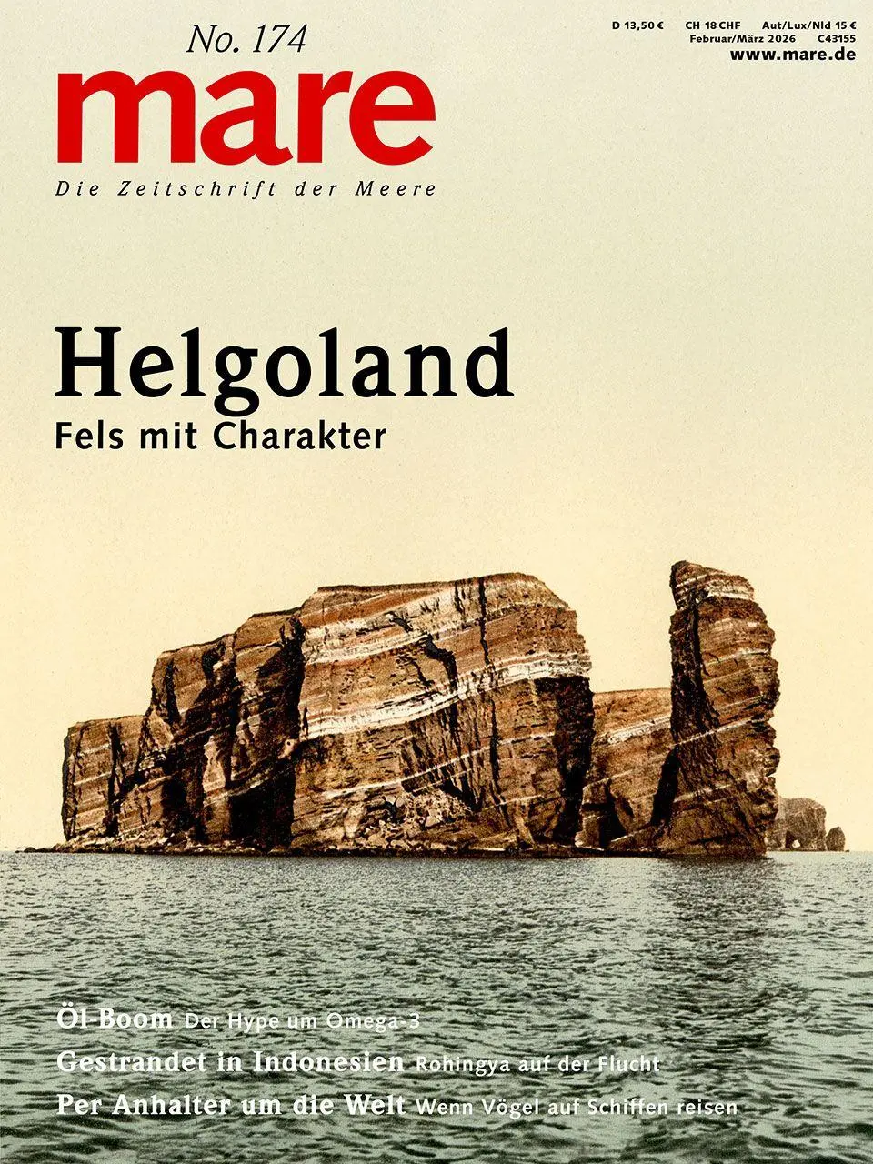 Cover: 9783866484634 | mare - Die Zeitschrift der Meere / No. 174/ Helgoland | Taschenbuch