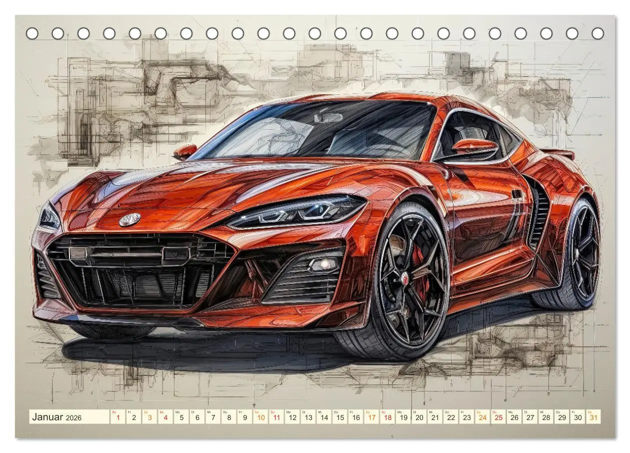 Bild: 9783457504734 | Blickpunkt Auto Design Zukunft (Tischkalender 2026 DIN A5 quer),...