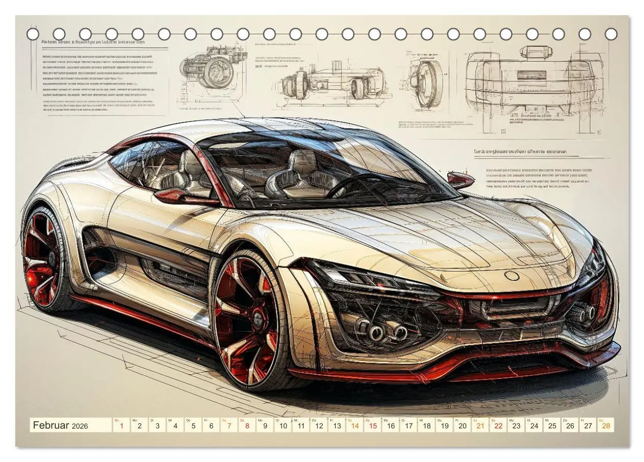 Bild: 9783457504734 | Blickpunkt Auto Design Zukunft (Tischkalender 2026 DIN A5 quer),...