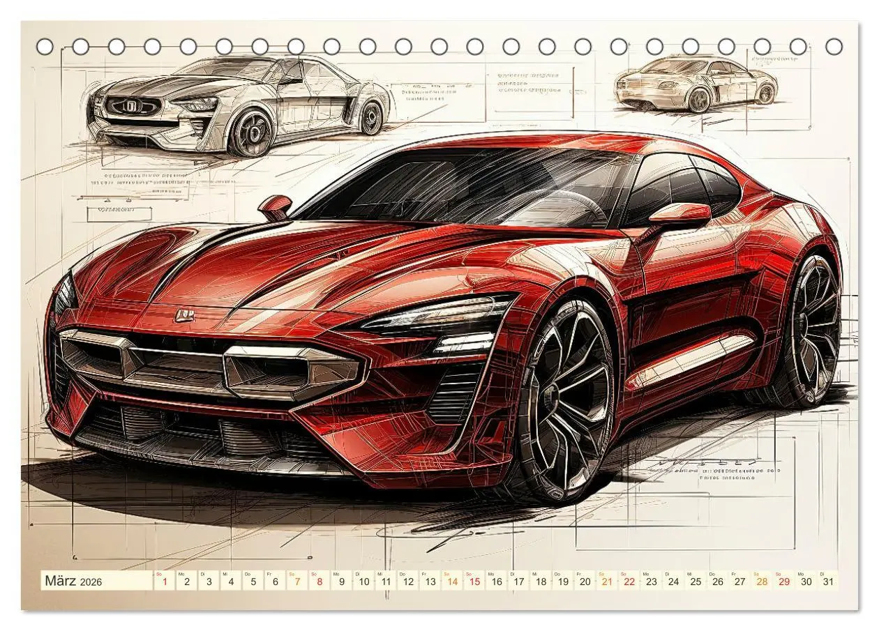 Bild: 9783457504734 | Blickpunkt Auto Design Zukunft (Tischkalender 2026 DIN A5 quer),...
