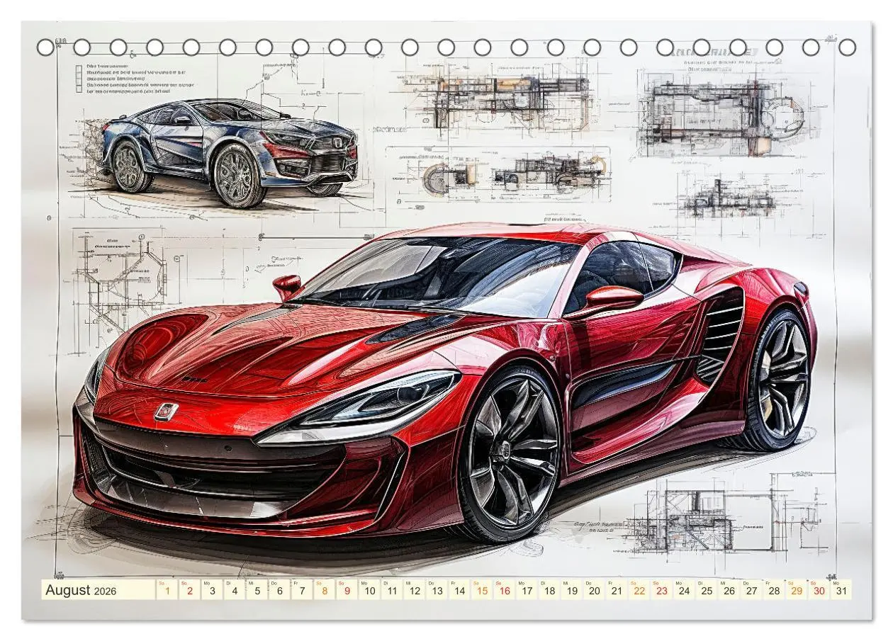 Bild: 9783457504734 | Blickpunkt Auto Design Zukunft (Tischkalender 2026 DIN A5 quer),...