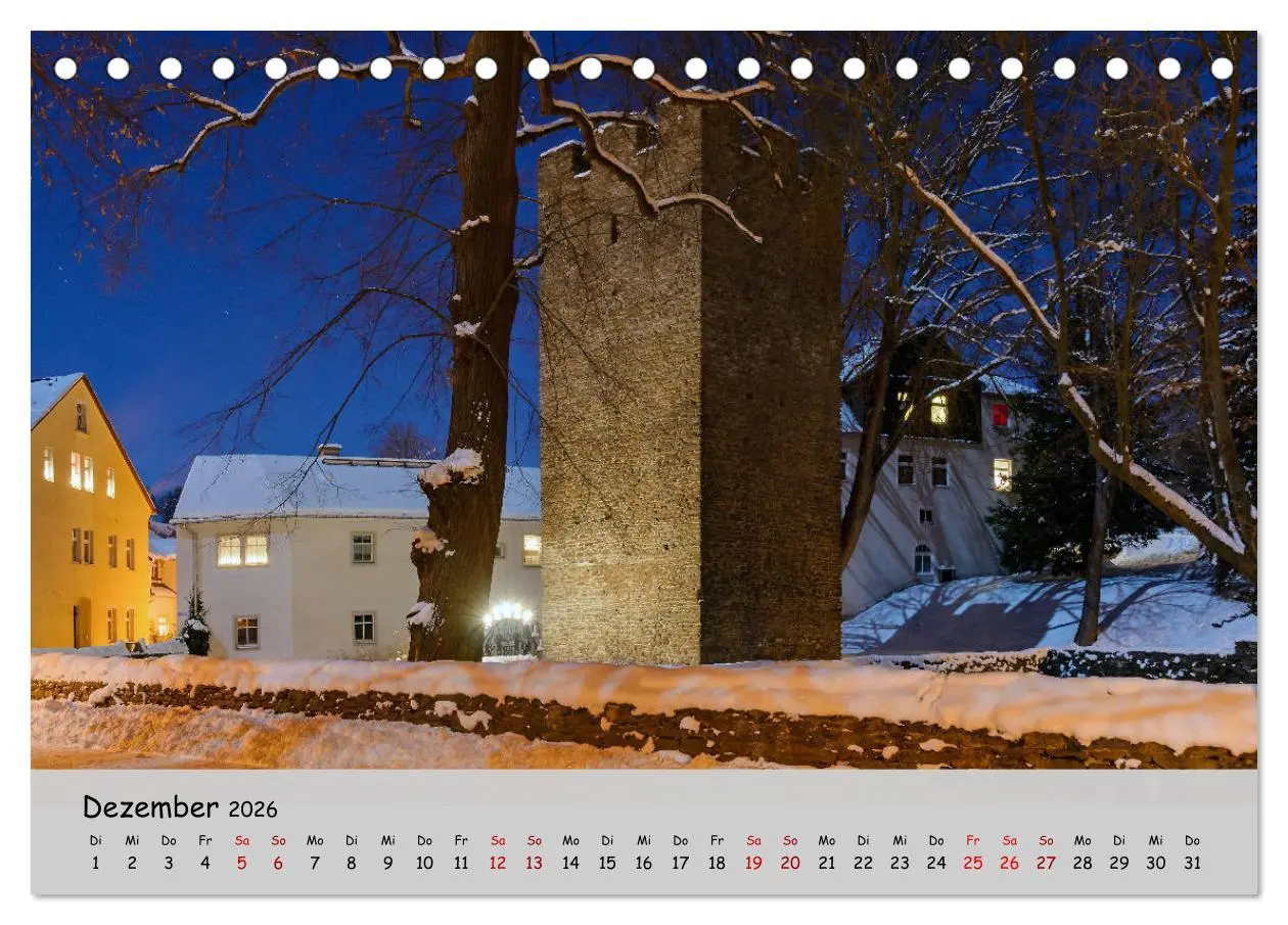 Bild: 9783457744734 | Historisches Erzgebirge (Tischkalender 2026 DIN A5 quer), CALVENDO...