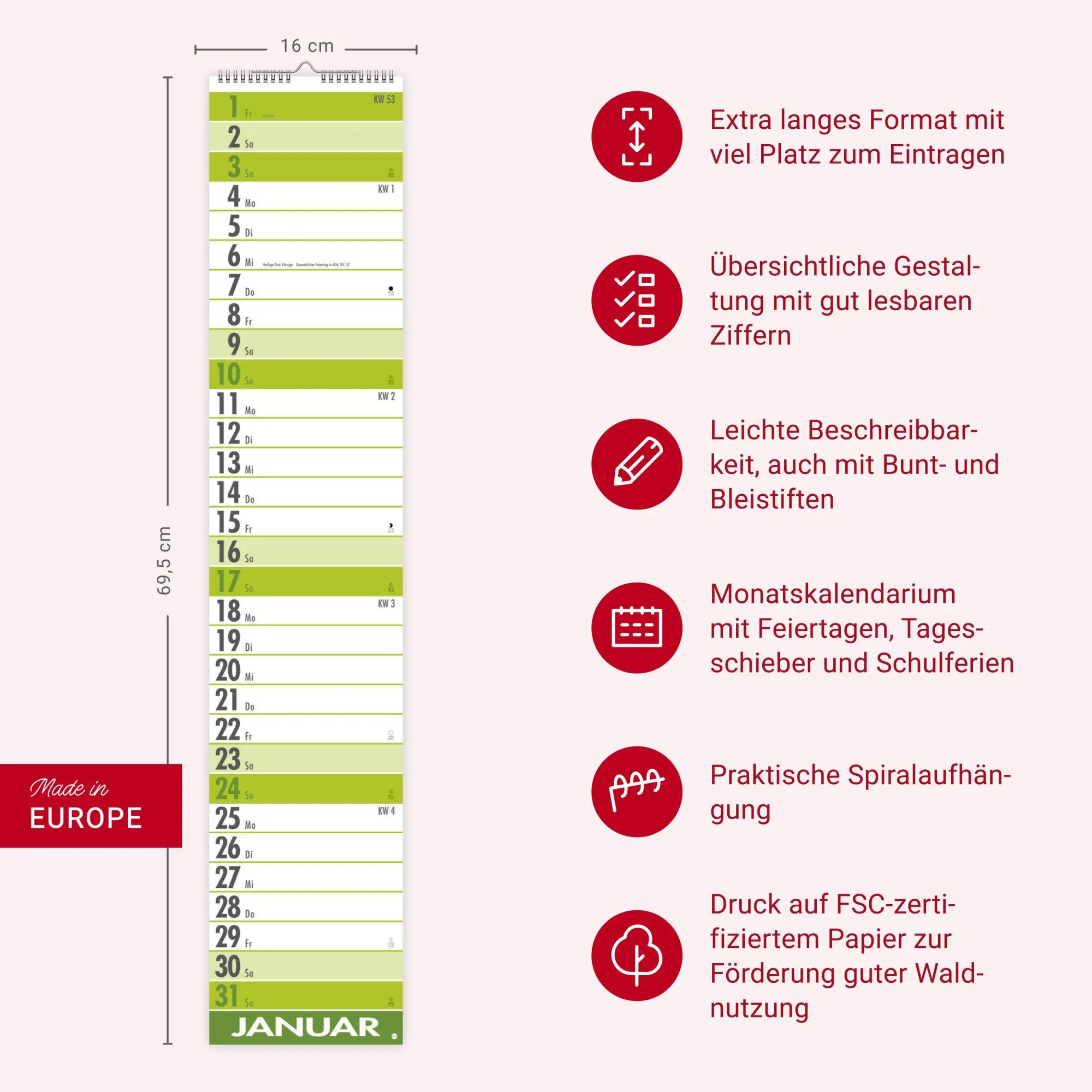 Bild: 9783756414734 | Supermemo Kalender 2027 | Kalender | Bürokalender Heye | Spiralbindung