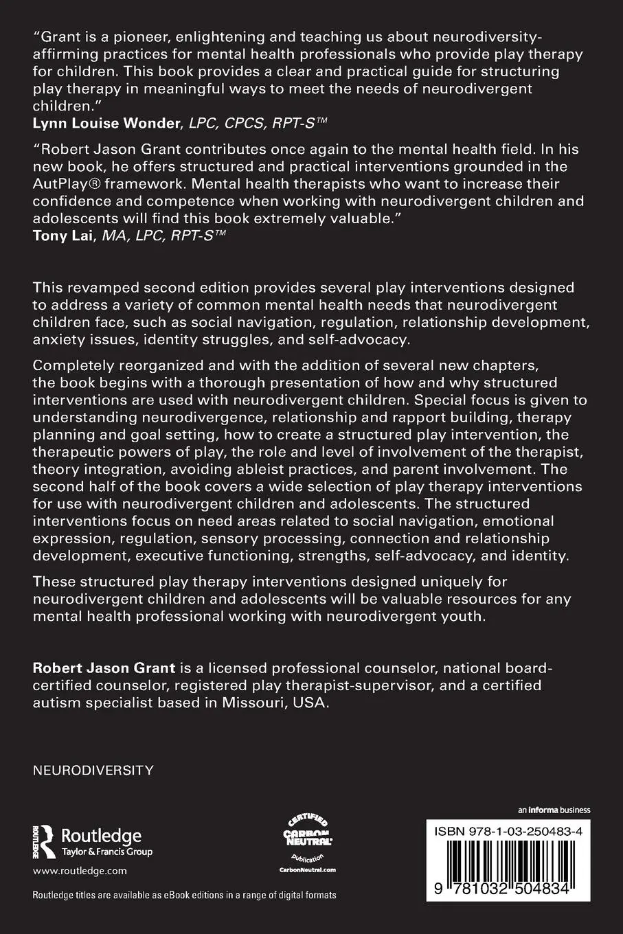 Rückseite: 9781032504834 | Play Interventions for Neurodivergent Children and Adolescents | Grant