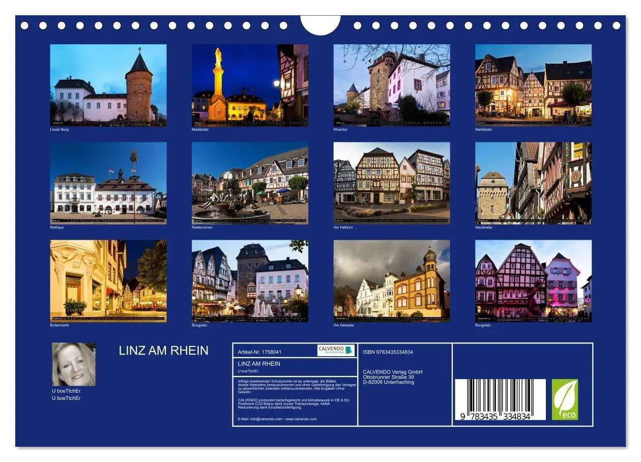 Bild: 9783435334834 | LINZ AM RHEIN (Wandkalender 2025 DIN A4 quer), CALVENDO Monatskalender