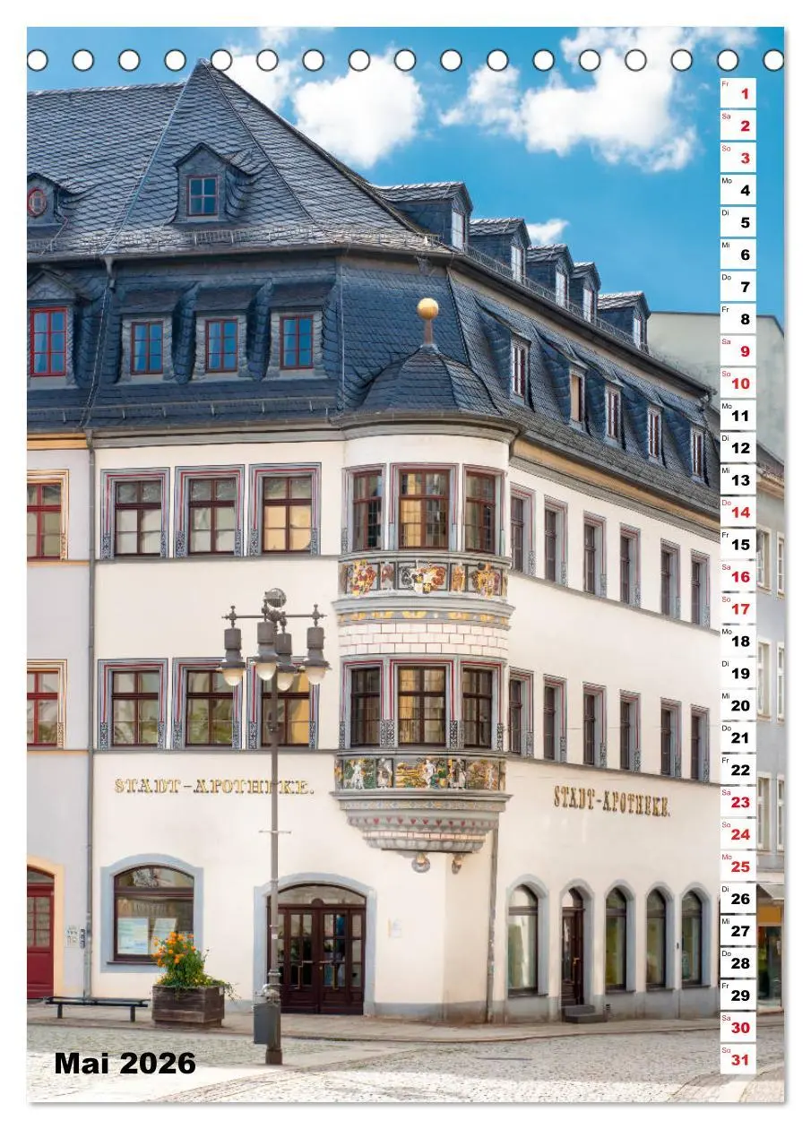 Bild: 9783516374834 | Gera - Stadt an der weißen Elster (Tischkalender 2026 DIN A5 hoch),...