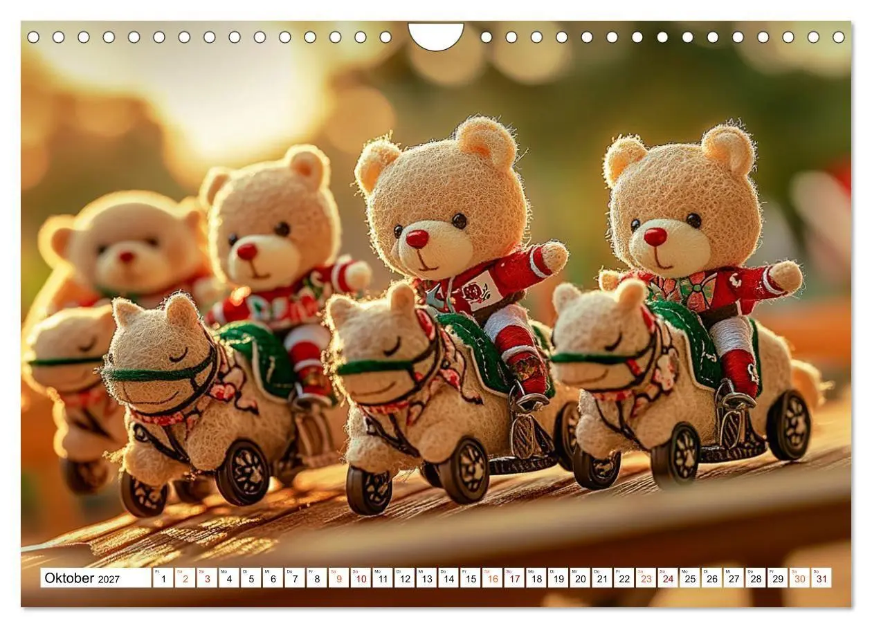Bild: 9783594354834 | Auf die Plätze, Teddy, los! (Wandkalender 2027 DIN A4 quer),...