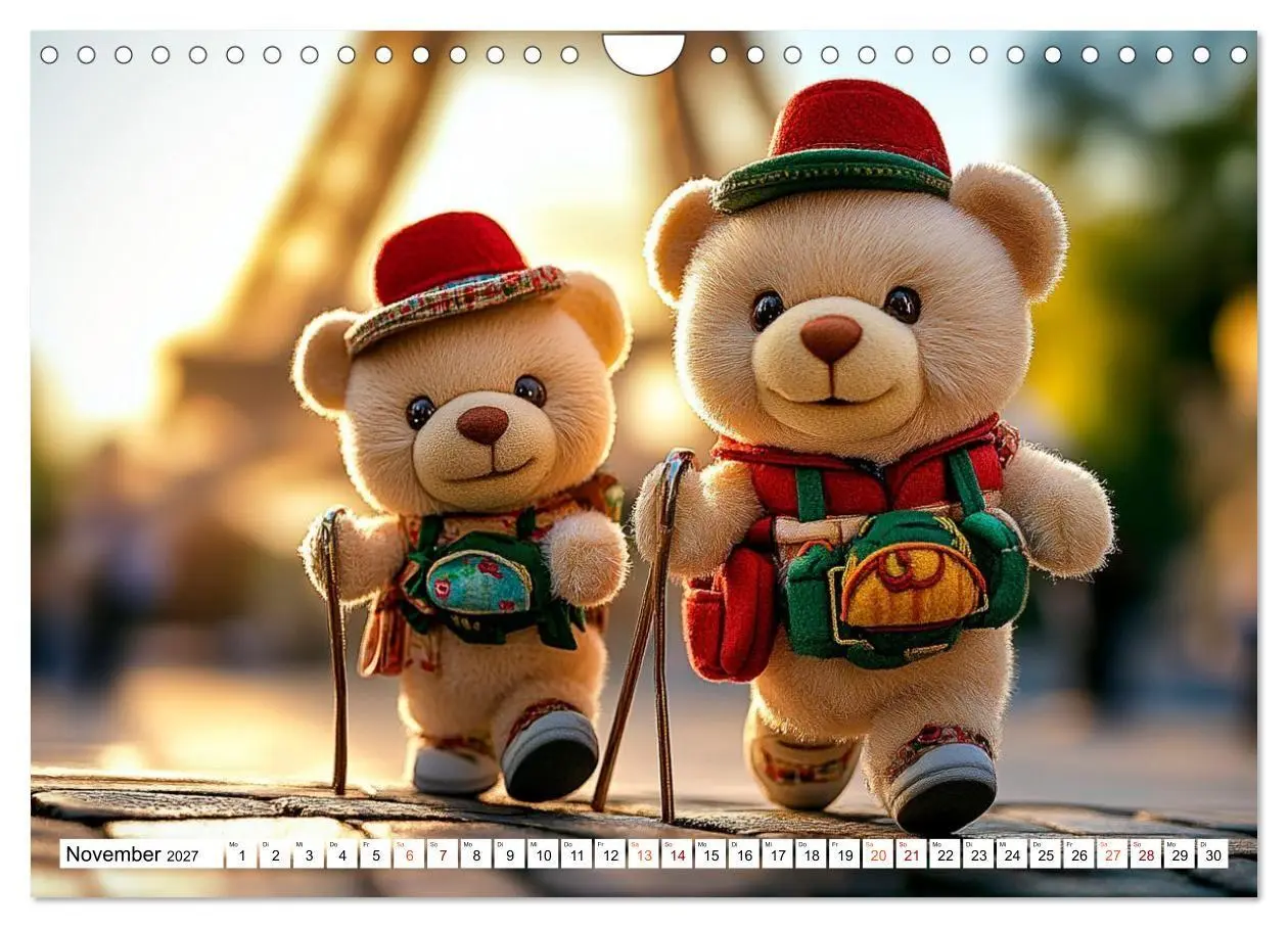 Bild: 9783594354834 | Auf die Plätze, Teddy, los! (Wandkalender 2027 DIN A4 quer),...