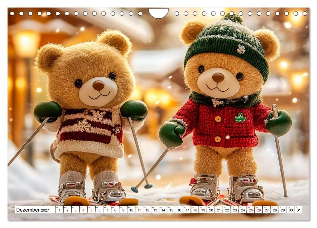 Bild: 9783594354834 | Auf die Plätze, Teddy, los! (Wandkalender 2027 DIN A4 quer),...