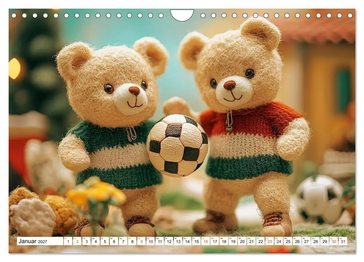 Bild: 9783594354834 | Auf die Plätze, Teddy, los! (Wandkalender 2027 DIN A4 quer),...