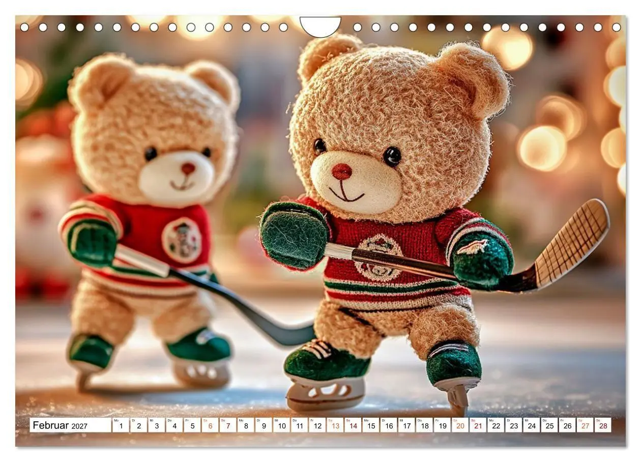 Bild: 9783594354834 | Auf die Plätze, Teddy, los! (Wandkalender 2027 DIN A4 quer),...