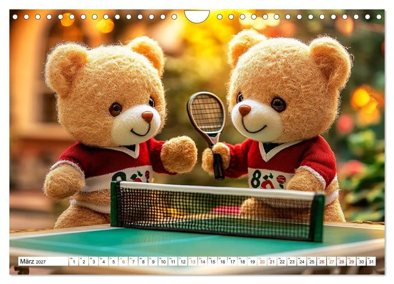 Bild: 9783594354834 | Auf die Plätze, Teddy, los! (Wandkalender 2027 DIN A4 quer),...