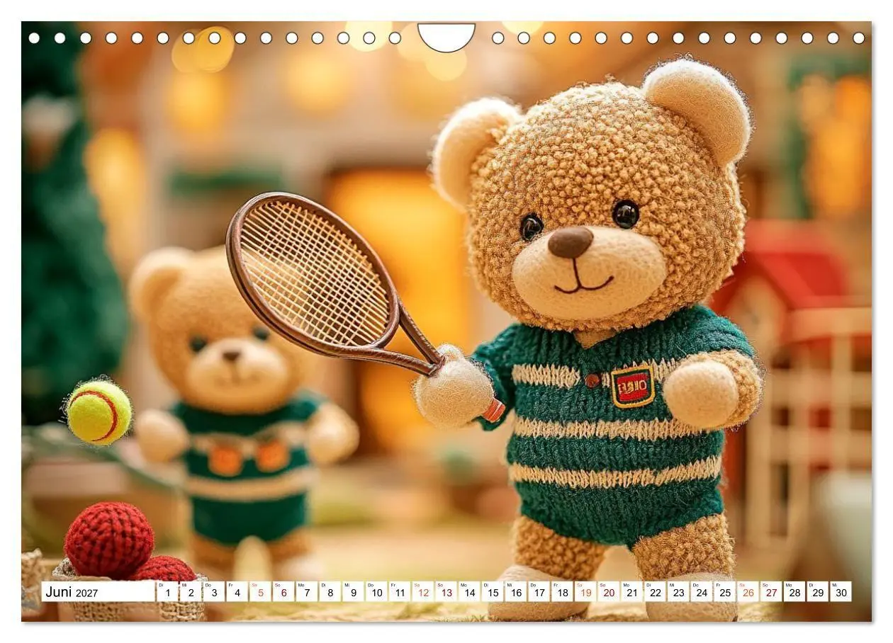 Bild: 9783594354834 | Auf die Plätze, Teddy, los! (Wandkalender 2027 DIN A4 quer),...