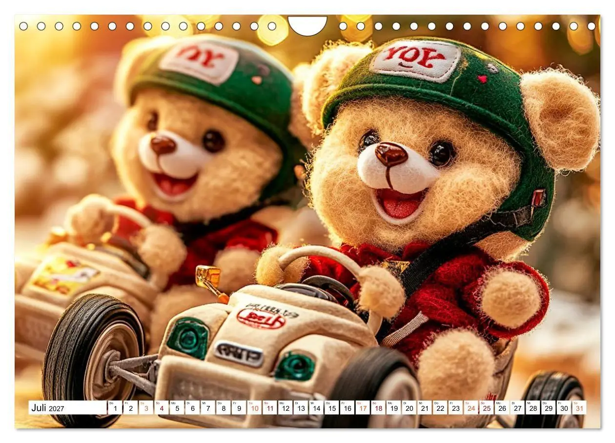 Bild: 9783594354834 | Auf die Plätze, Teddy, los! (Wandkalender 2027 DIN A4 quer),...