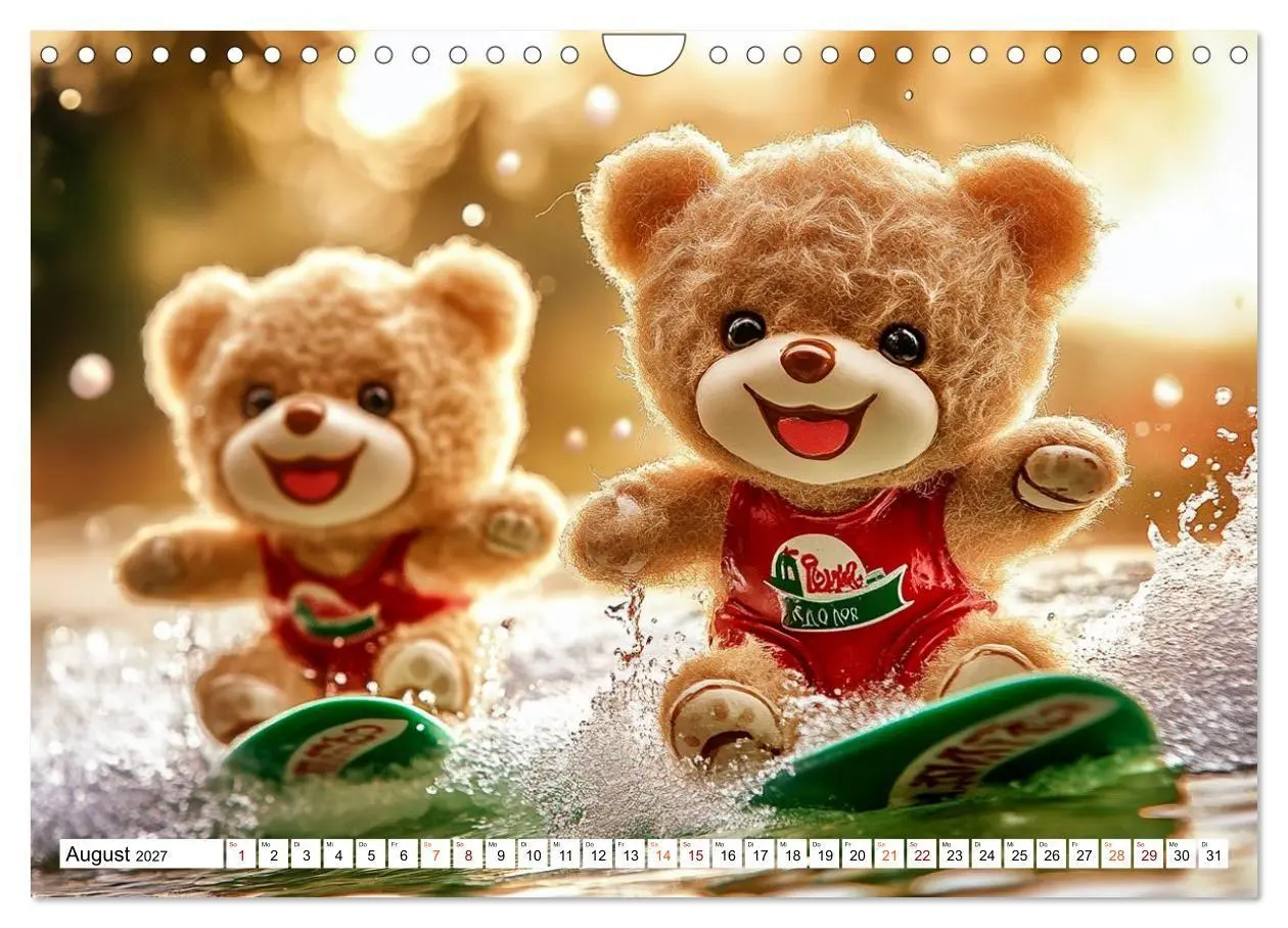 Bild: 9783594354834 | Auf die Plätze, Teddy, los! (Wandkalender 2027 DIN A4 quer),...