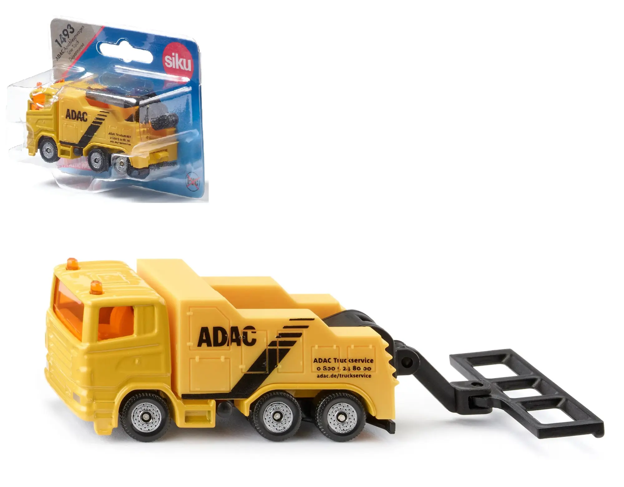 Cover: 4006874014934 | Siku 1493 - ADAC Abschleppwagen, 120x36x43mm | Deutsch | 2025