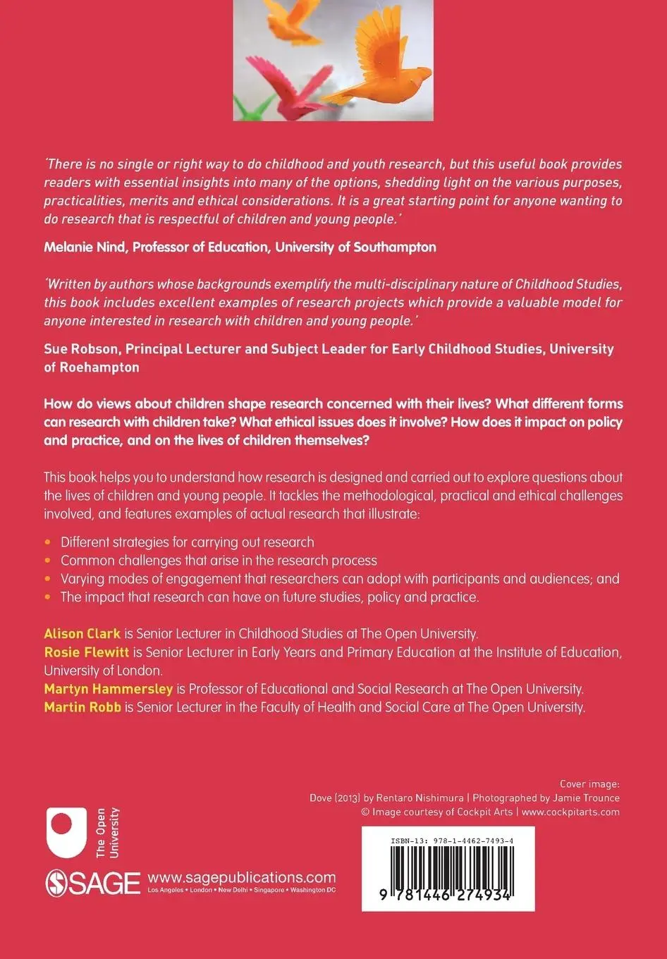 Rückseite: 9781446274934 | Understanding Research with Children and Young People | Clark (u. a.)