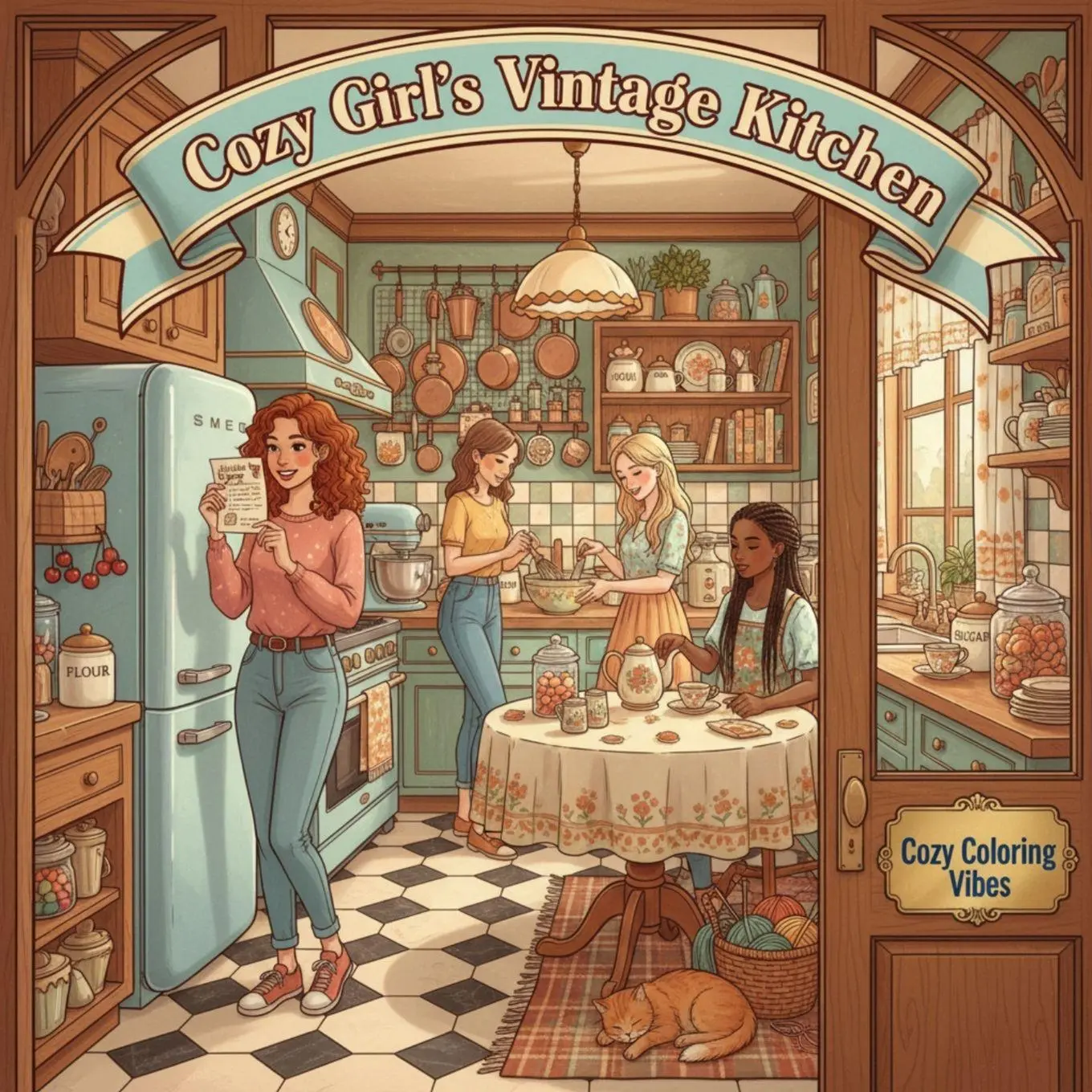 Cover: 9781965964934 | Cozy Girl's Vintage Kitchen | Cozy Coloring Vibes | Taschenbuch | 2026