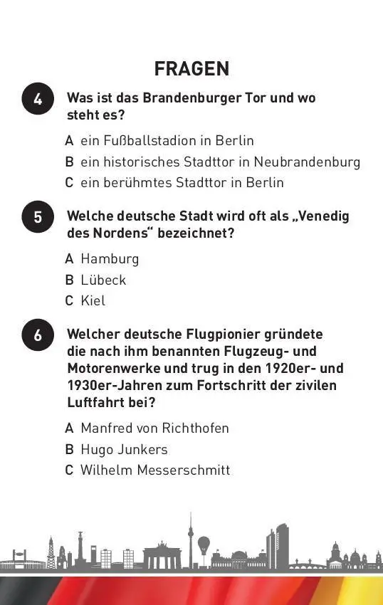 Bild: 9783625194934 | Deutschland-Quiz I ab 10 Jahren | Taschenbuch | 104 S. | Deutsch