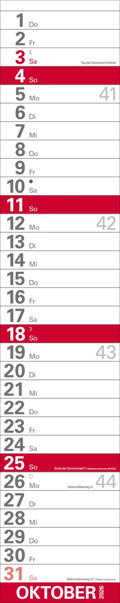 Bild: 9783731884934 | XXL Planer Großdruck rot 2026 | Verlag Korsch | Kalender | 13 S.