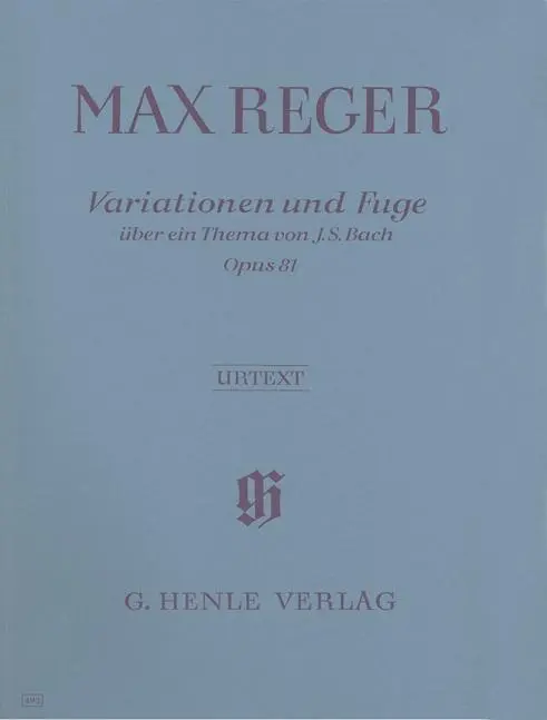 Cover: 9790201804934 | Max Reger - Variationen und Fuge über ein Thema von Joh. Seb. Bach...