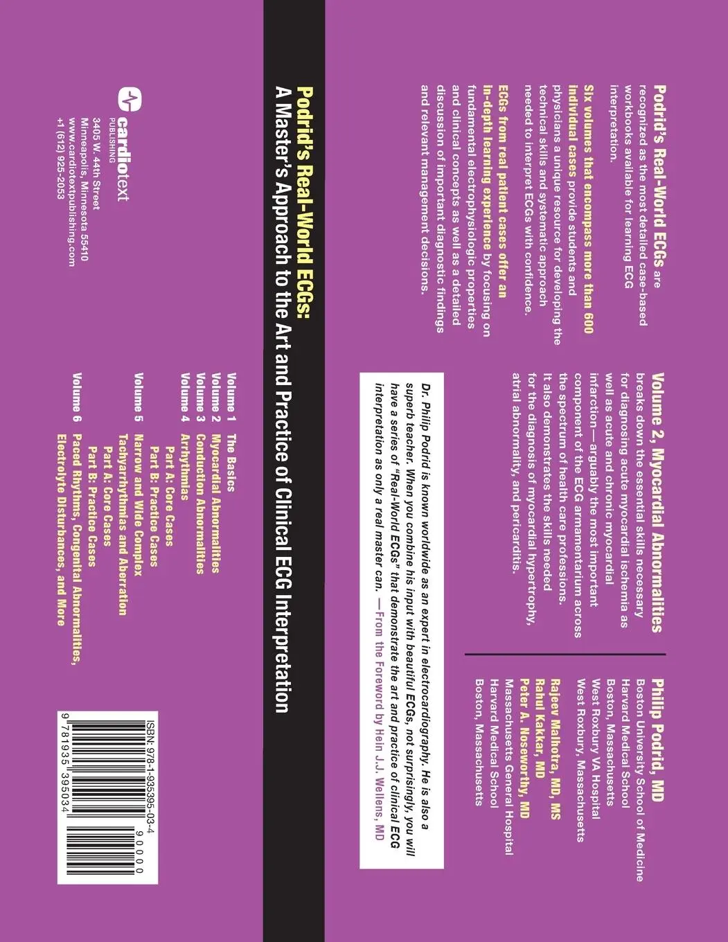Rückseite: 9781935395034 | Podrid's Real-World ECGs | Philip Podrid (u. a.) | Taschenbuch | 2013