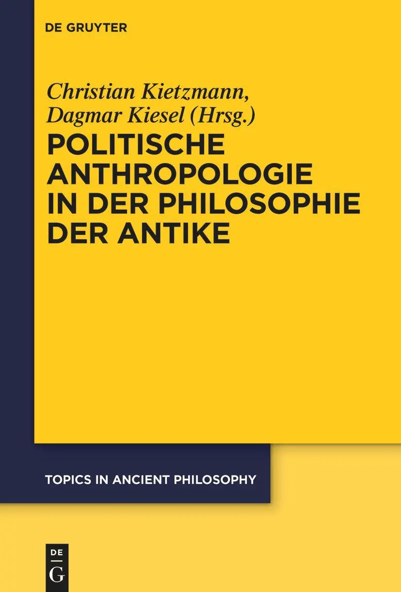 Cover: 9783111175034 | Politische Anthropologie in der Philosophie der Antike | Buch | VI