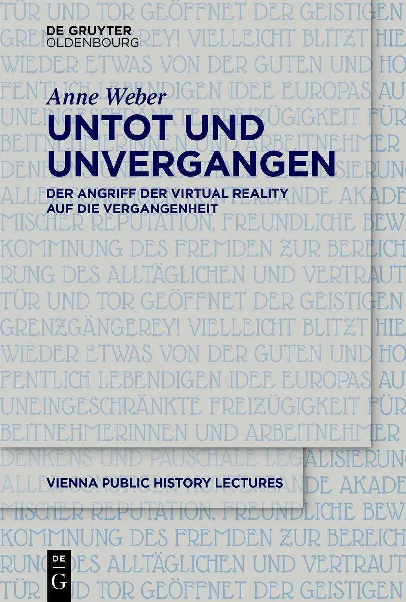 Cover: 9783112235034 | Untot und unvergangen Undead and Never Past | Anne Weber | Taschenbuch