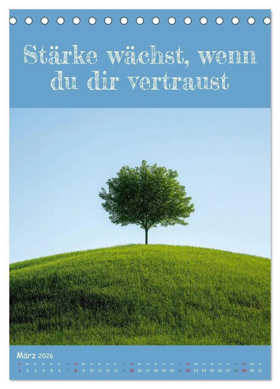 Bild: 9783516705034 | Positiv denken - Kalender für mehr Selbstvertrauen (Tischkalender...
