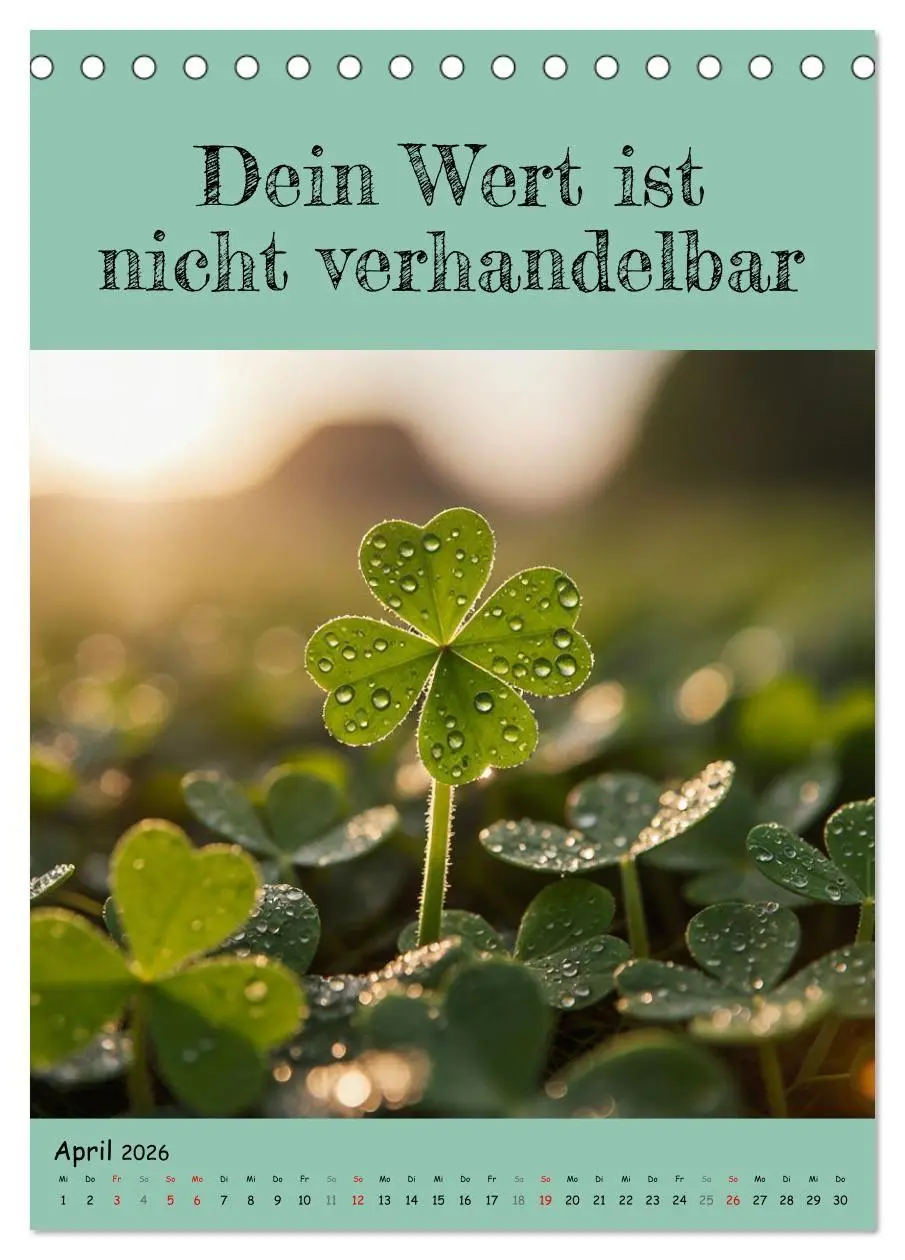 Bild: 9783516705034 | Positiv denken - Kalender für mehr Selbstvertrauen (Tischkalender...